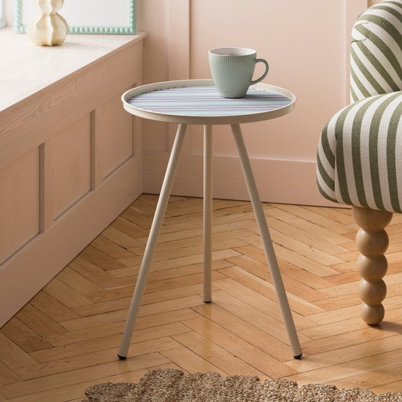 Kai Side Table, Striped
