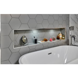 Concept Recessed Bathroom Storage Unit - 1600 x 350 x 180mm