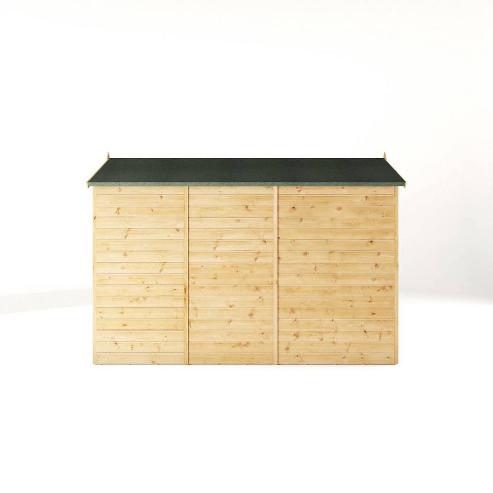 Mercia 10x5 Feet Modular Shiplap Apex - Windowless - L314.4xW159.3xH215.9 cm in Light Brown 4