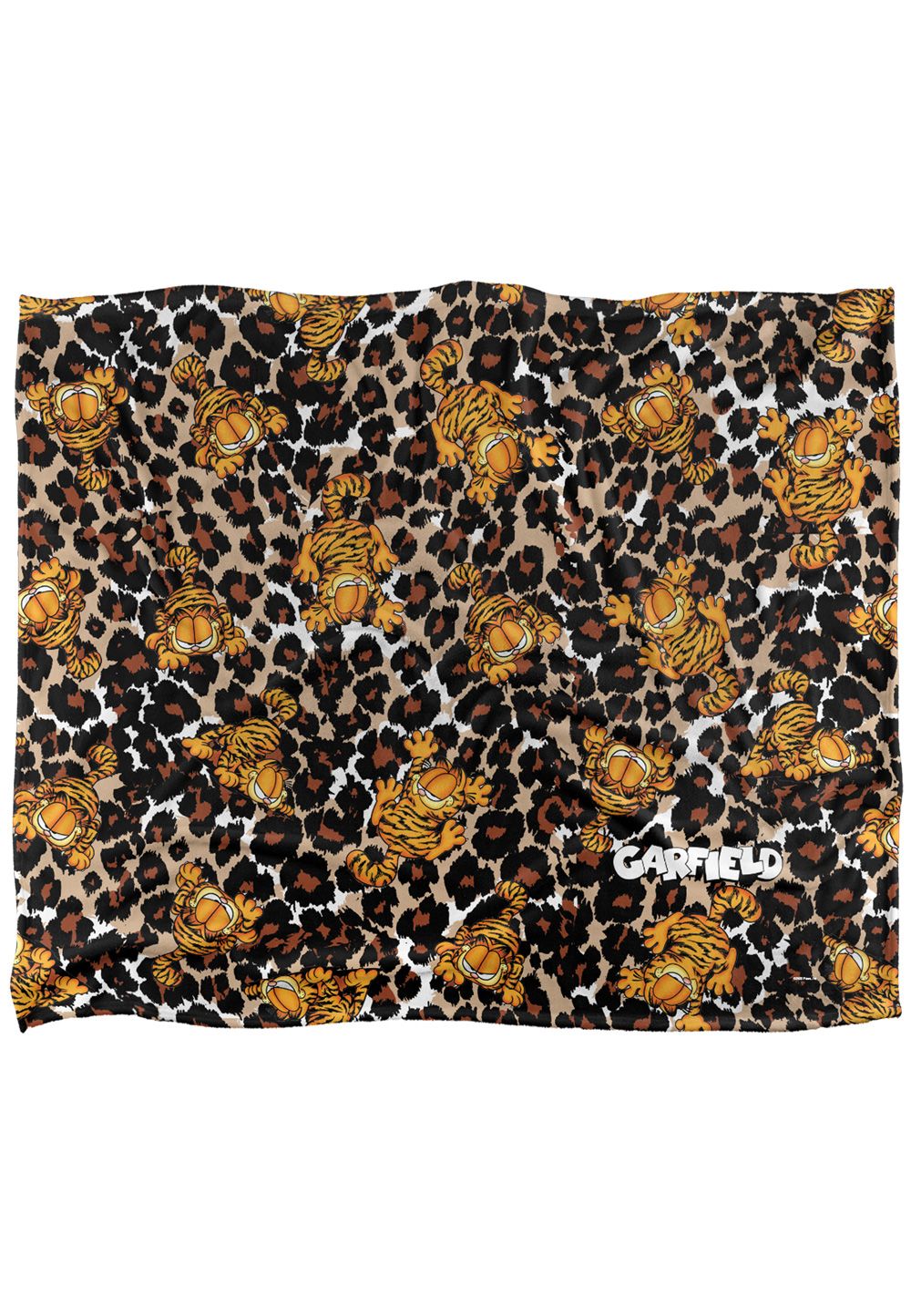 Garfield Wild Cat Silky Touch Super Soft Throw Blanket 152 X 127 cm in White