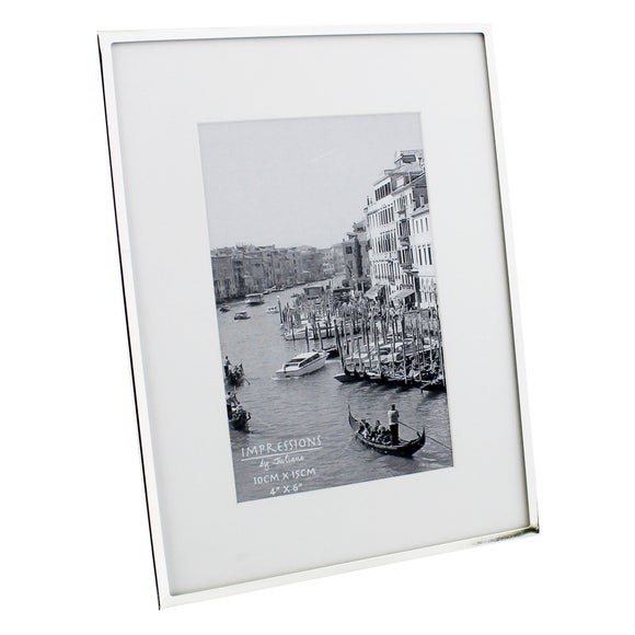 Impressions Silver Plated Metal Photo Frame