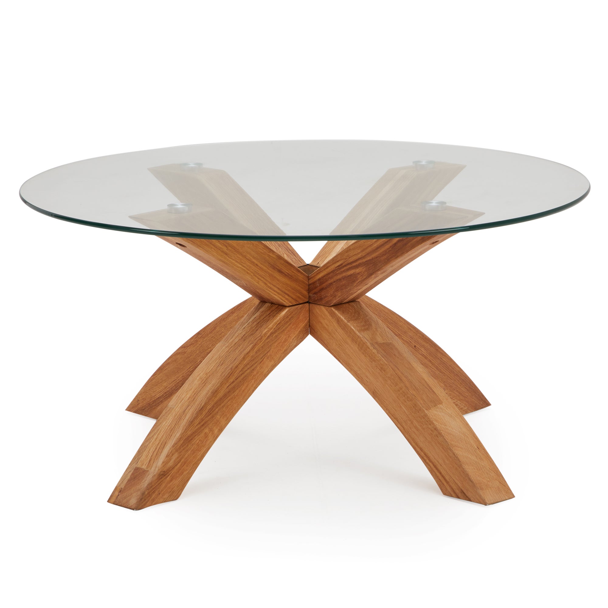 Xavi Coffee Table Brown and Clear