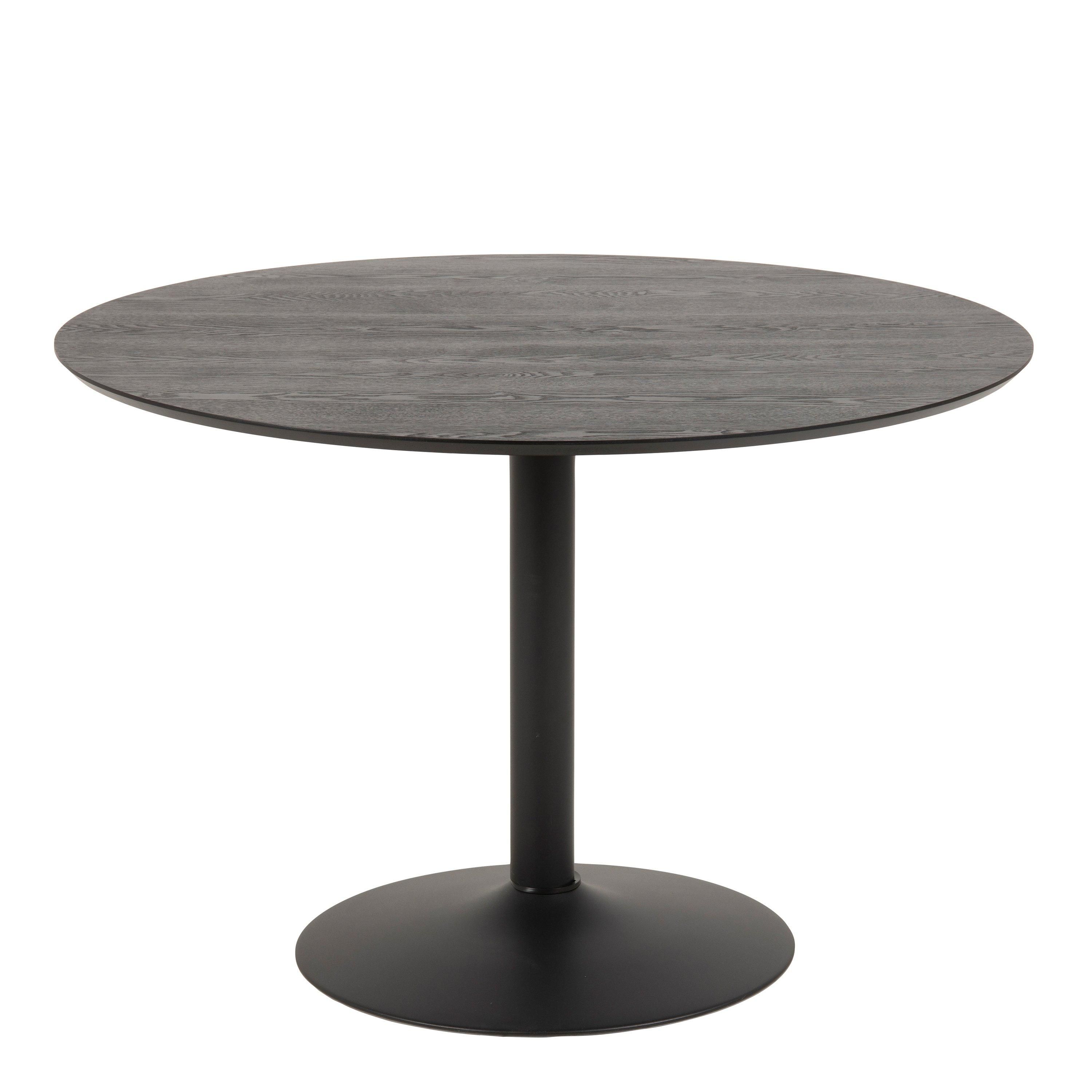 Furniture To Go Ibiza Round Dining Table in Black Ash