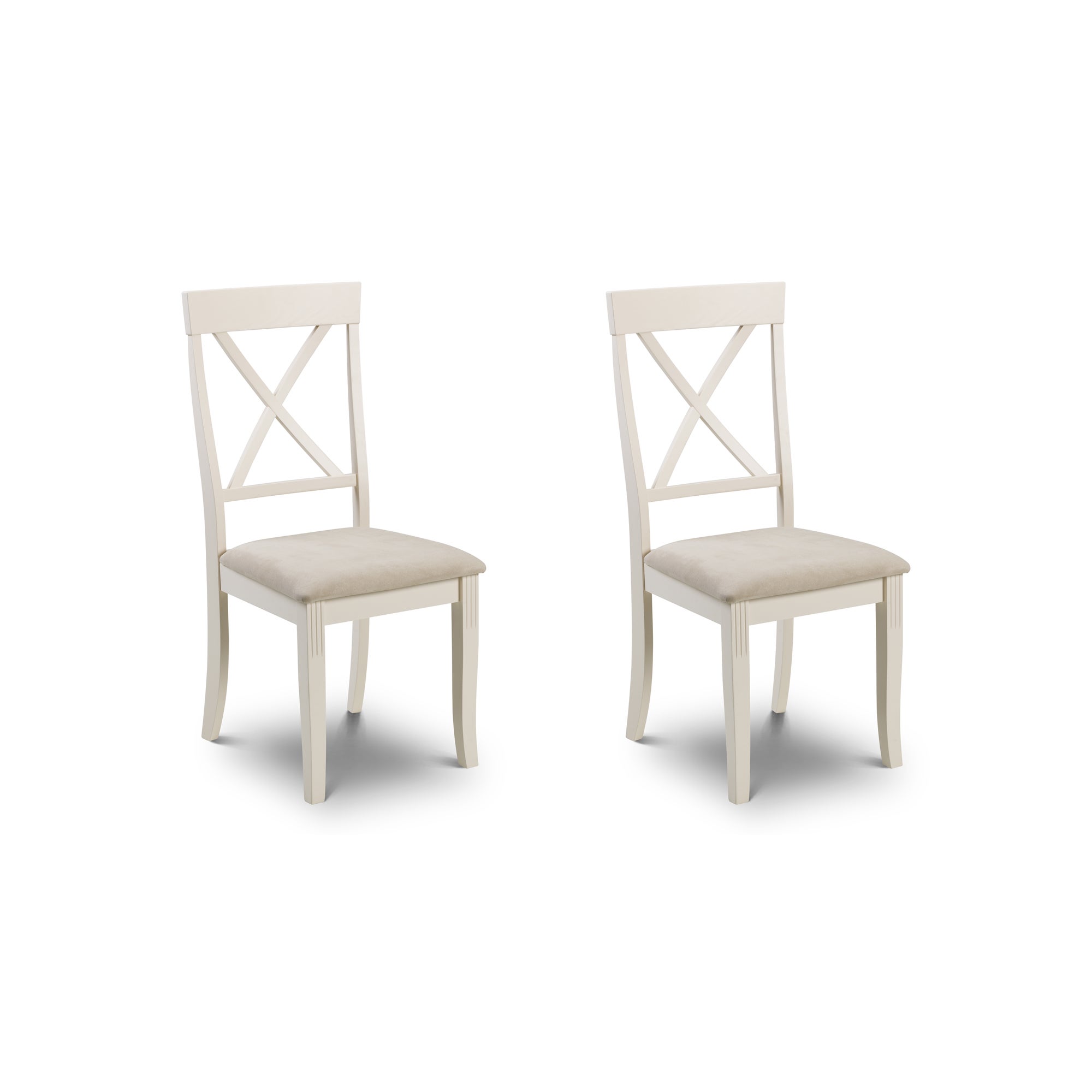 Davenport Set of 2 Dining Chairs, Faux Suede