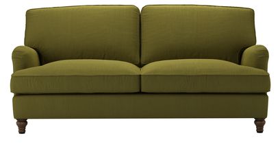 Bluebell 3 Seat Sofabed in Royal Fern Brushed Linen Cotton - sofa.com