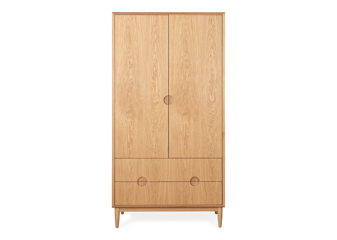 Heal's Amira 2 Door Wardrobe in Oak