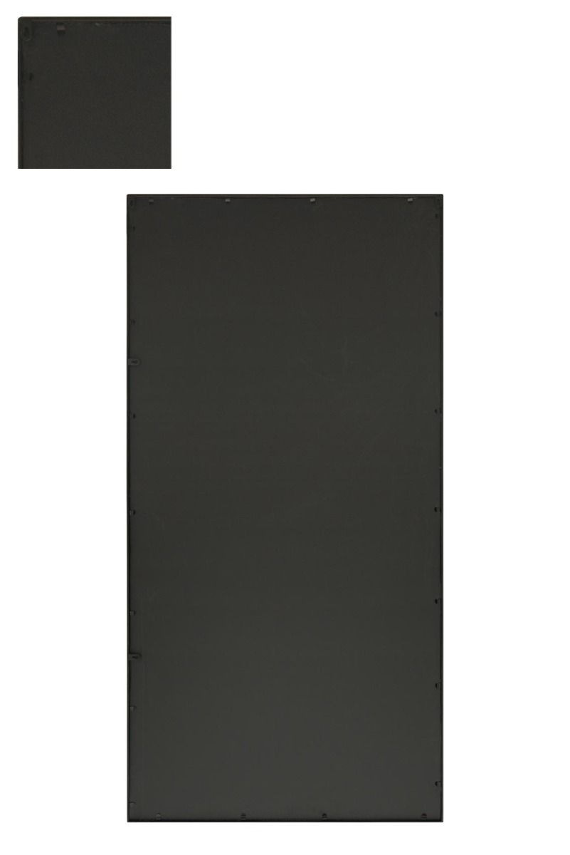 MirrorOutlet Black Metal Framed Window Wall or Leaner Mirror (180CM X 90CM) 4
