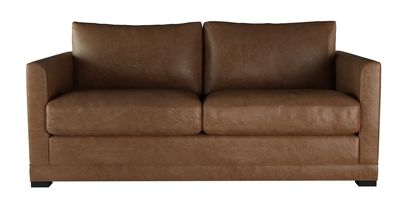 Aissa 2.5 Seat Sofa Bed in Tan Vintage Leather - sofa.com