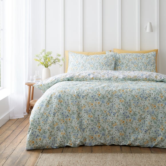 Bianca Ditsy Floral 100% Cotton Duvet Cover & Pillowcase Set