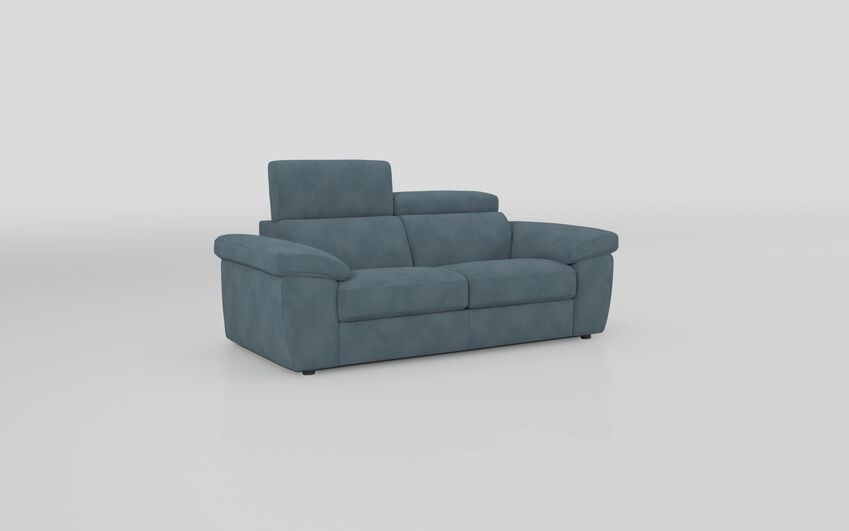 Blue Fabric Norbello 3 Seater Sofa