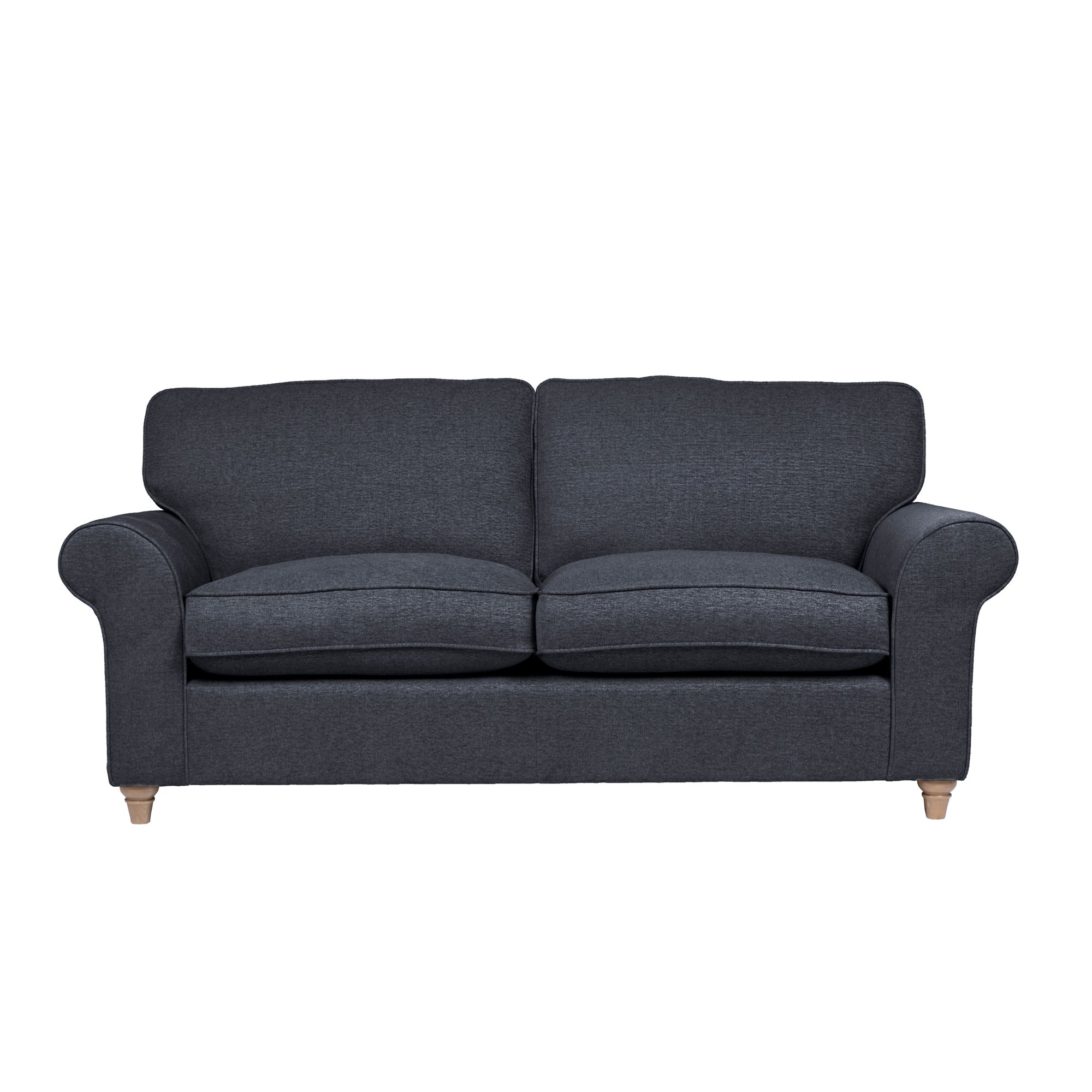 Rosa Fabric 3 Seater Sofa Navy Blue