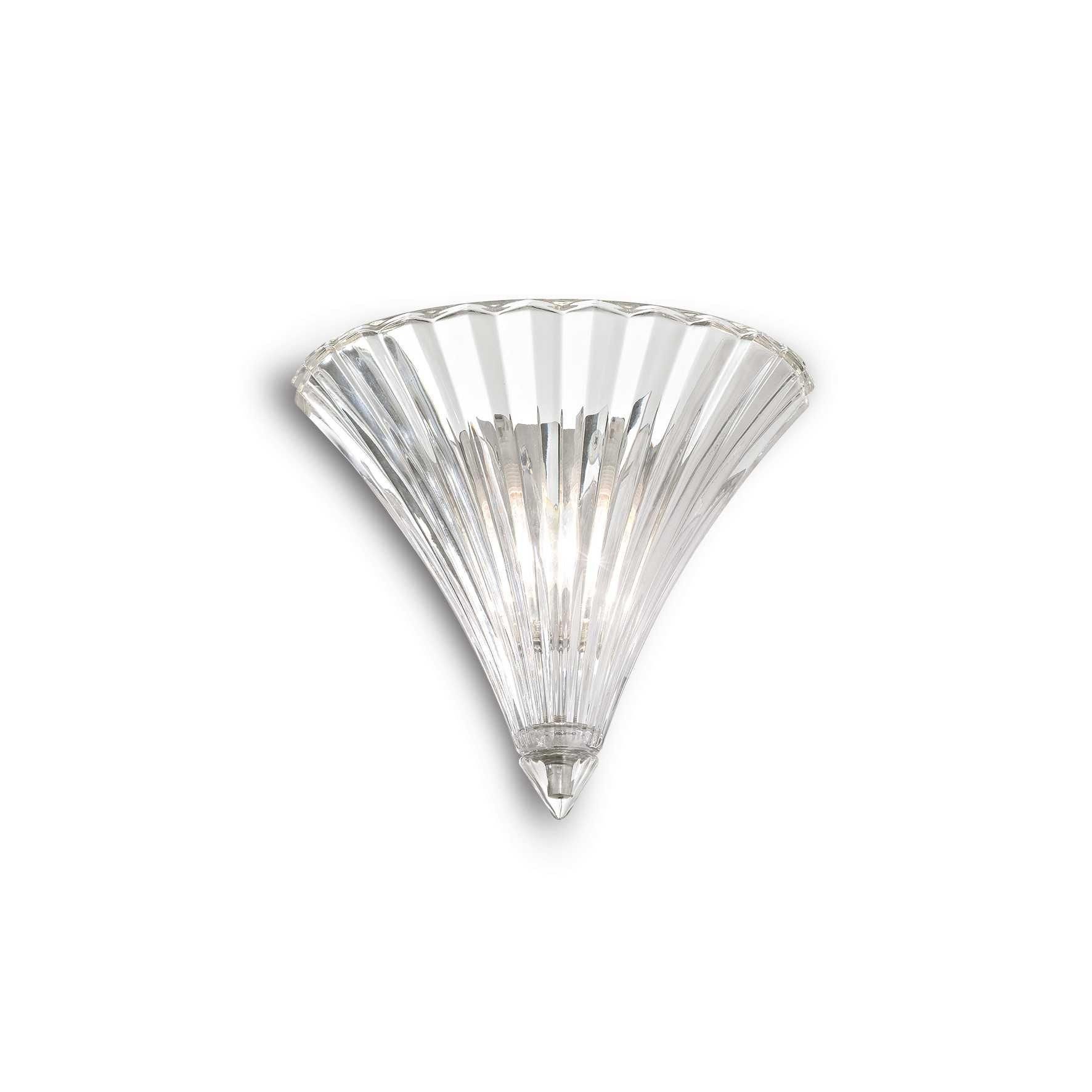 Netlighting Santa 1 Light Indoor Wall Uplighter Clear with Small Glass E14