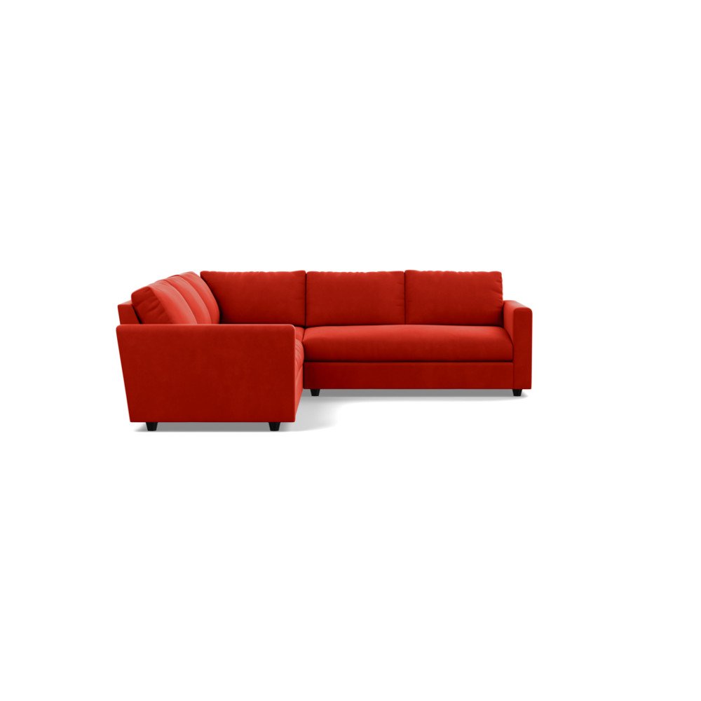 Heal's Nimbus II Large Corner Sofa Varese Velvet Terracotta