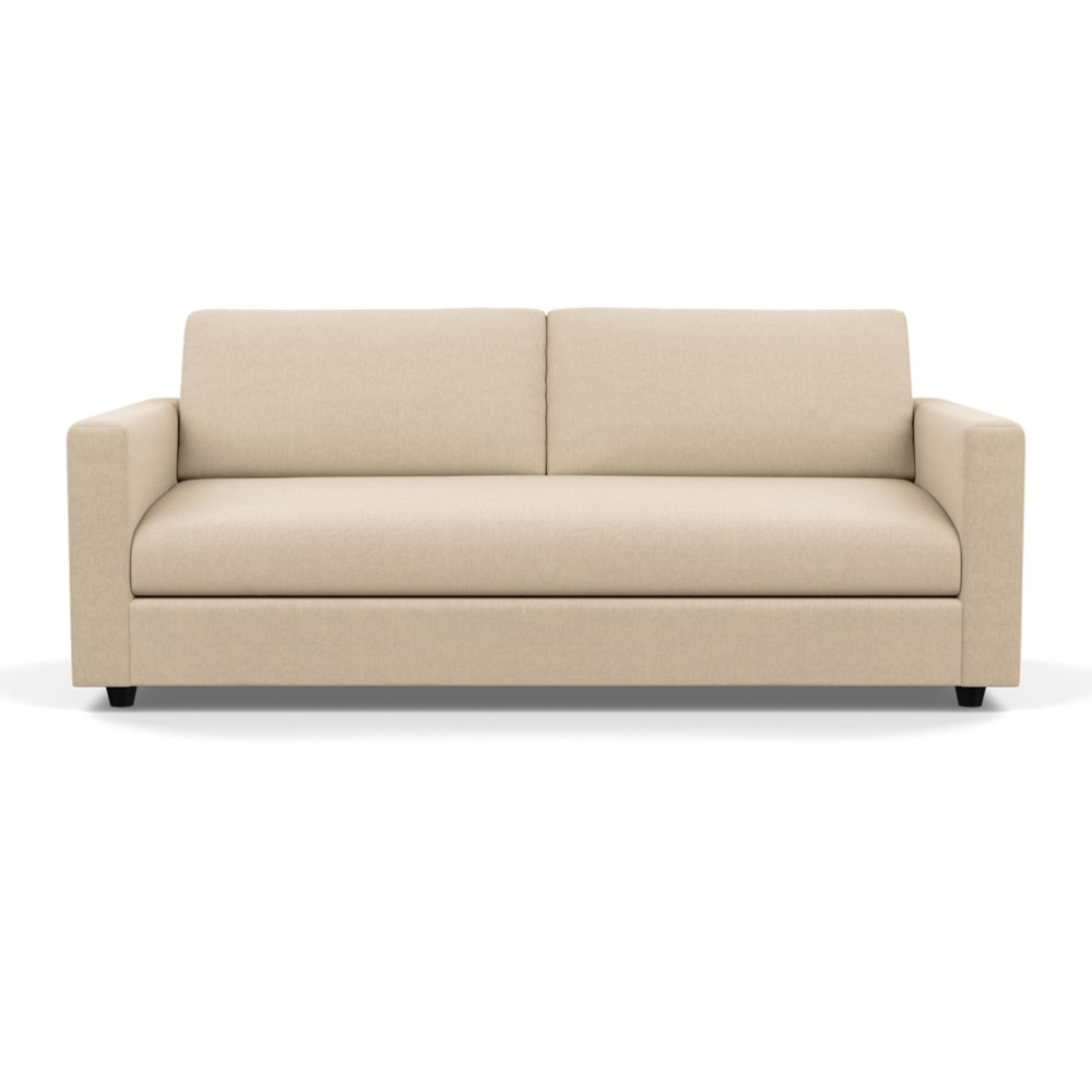 Heal's Nimbus II 4 Seater Sofa Brushed Cotton Oat Black Feet