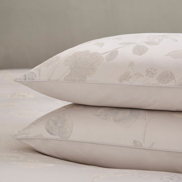Dorma Banbury Jaquard Polycotton Standard Pillowcase Pair