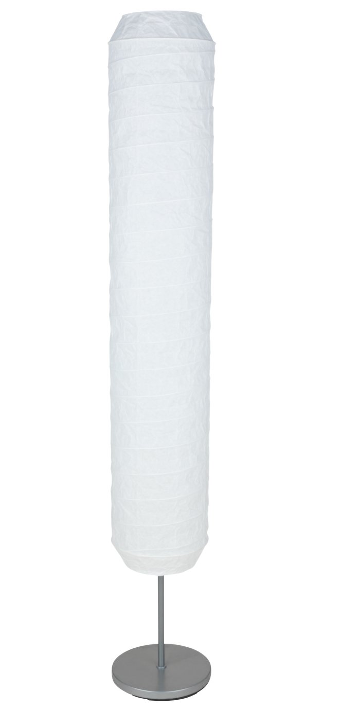 Habitat Cylinder Paper Floor Lamp - White