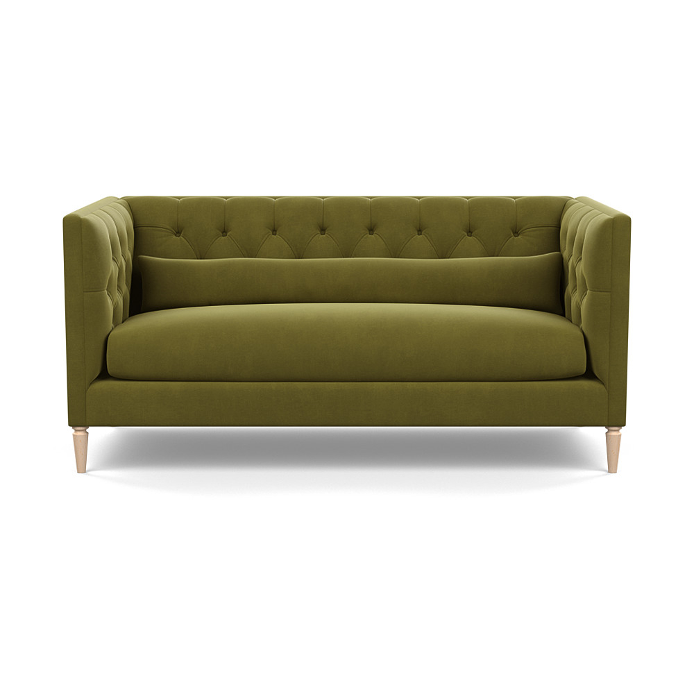 Heal's Balmoral 3 Seater Sofa Smart Velvet Dolphin Natural Feet
