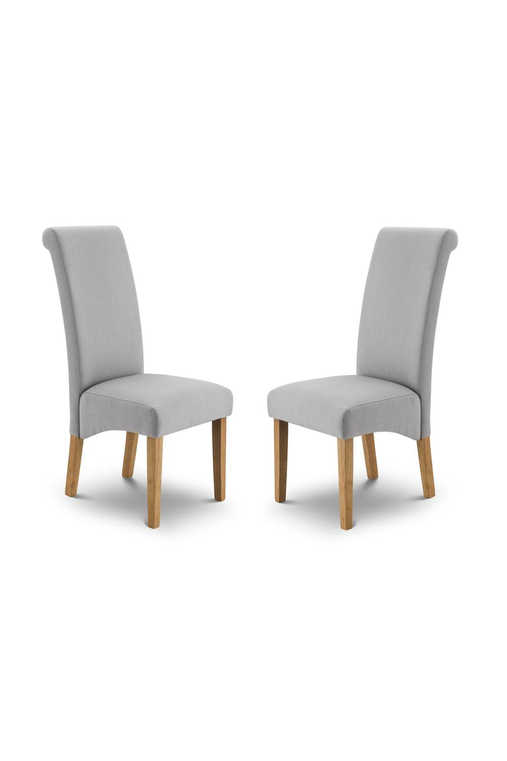 Julian Bowen Rio Upholstered Dining Chair (Set of 2) in Grey