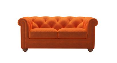 Patrick 2 Seat Sofabed in Paprika Smart Velvet - sofa.com