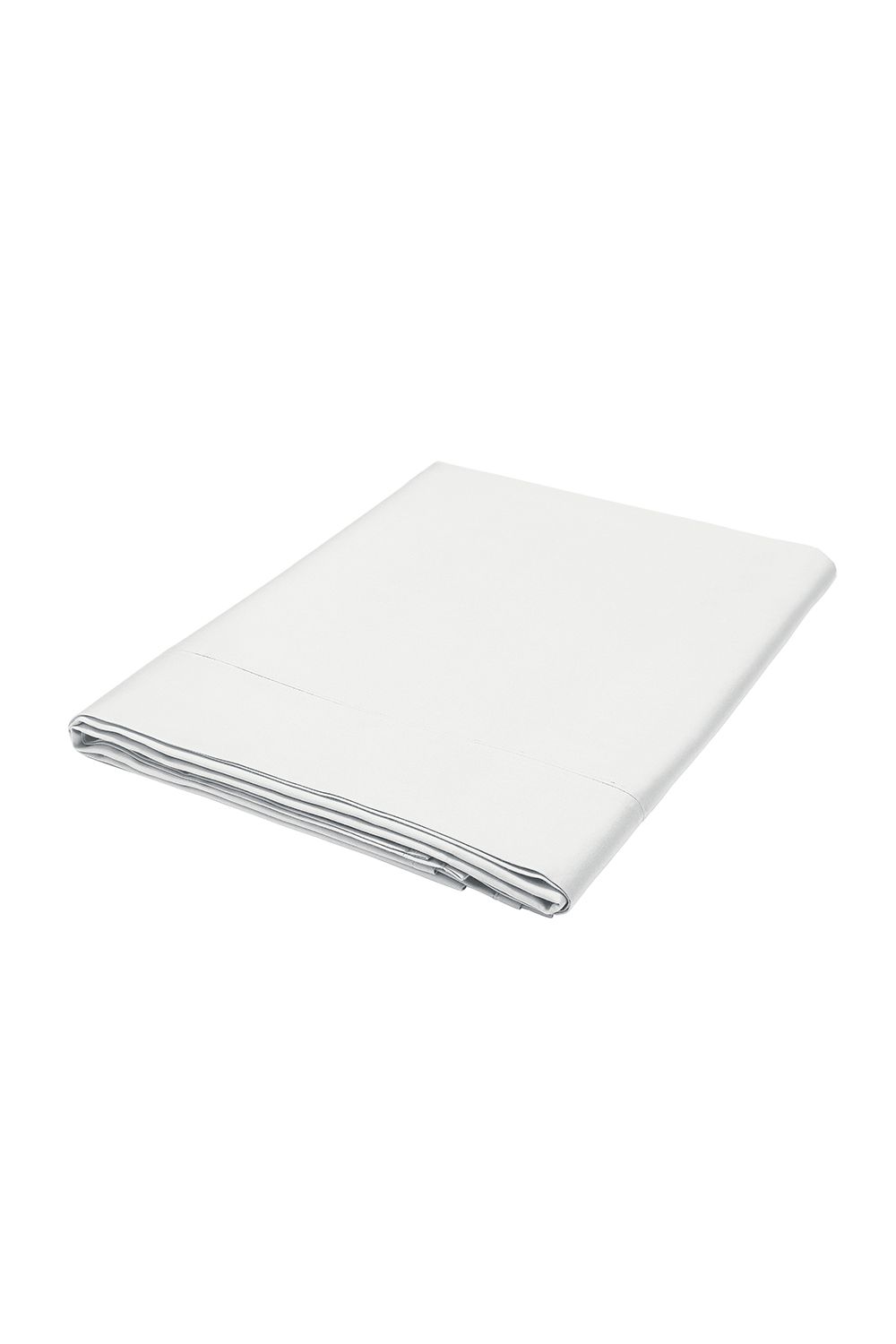 1951 'Luxury 400 Thread Count' Cotton Sateen Flat Sheet in White