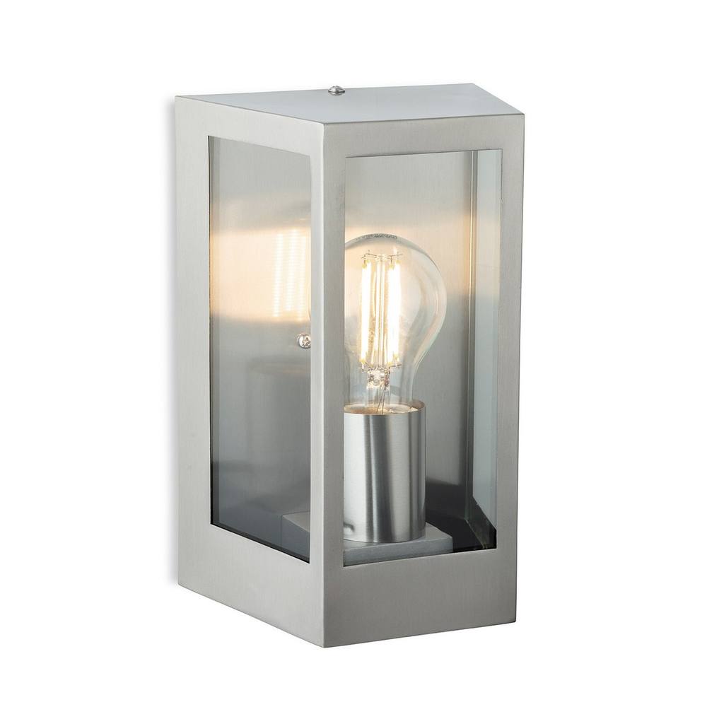 Netlighting Brandon Wall Light Stainless Steel IP44 in Grey