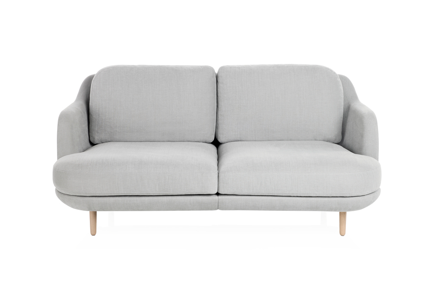 Fritz Hansen Lune 2 Seater Sofa Linara Eucalypytus Oak Legs