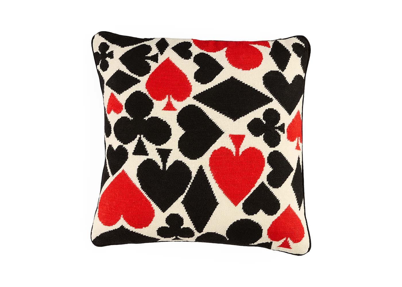 Jonathan Adler Full Deck Needlepoint Cushion