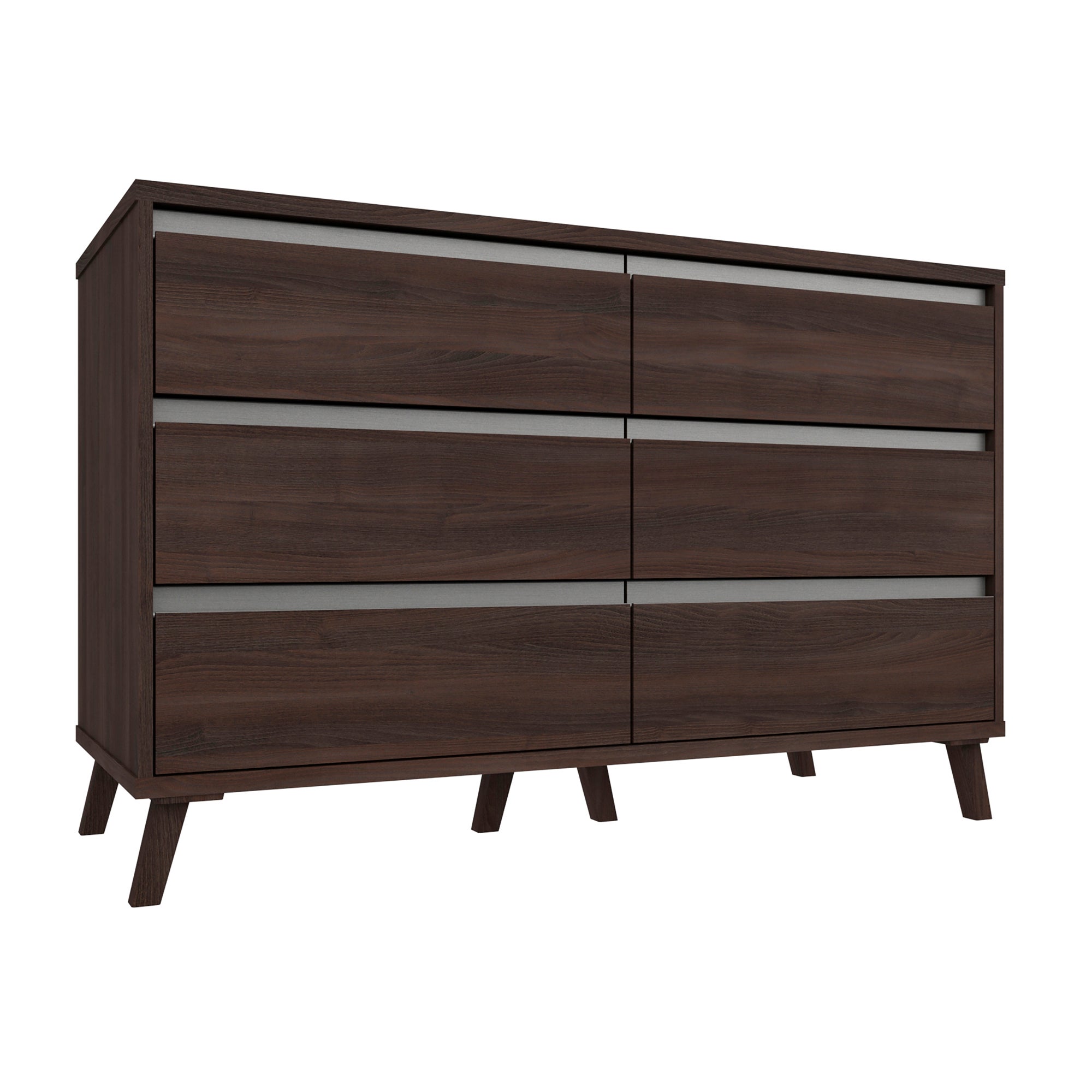 Jenson 6 Drawer Wide Chest Brown