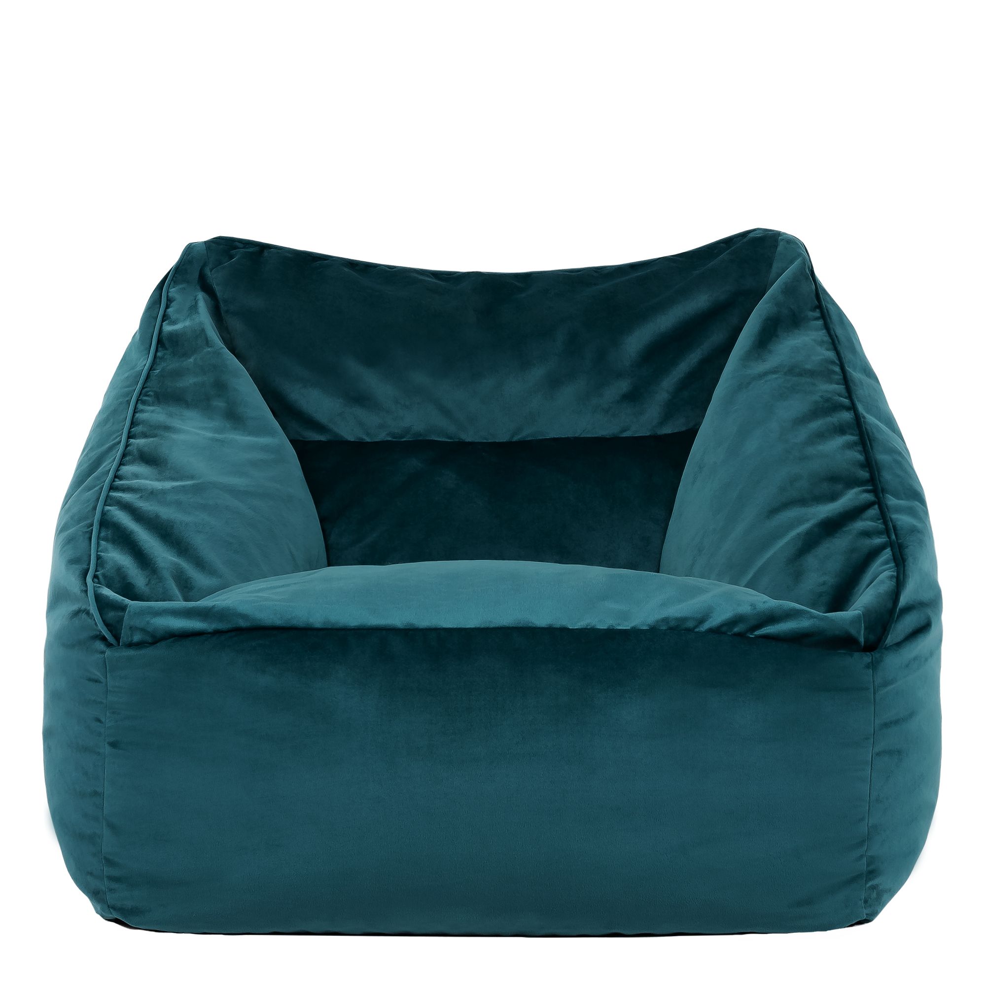 icon Natalia Velvet Adults Bean Bag Armchair, Large Beanbag Dusk Pink in Teal