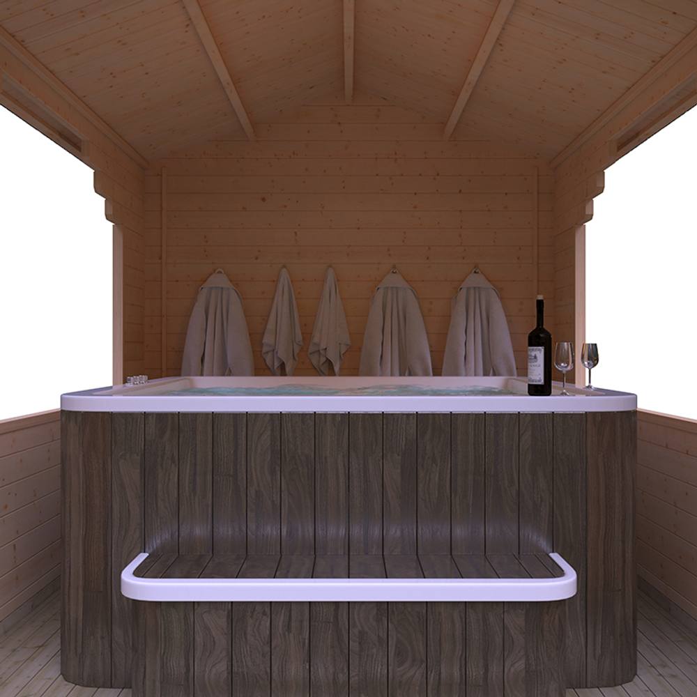 Buttercup Farm 12x10 The Stowe 44mm Cabin - L355 x W295 x H272.6 cm in Natural 6