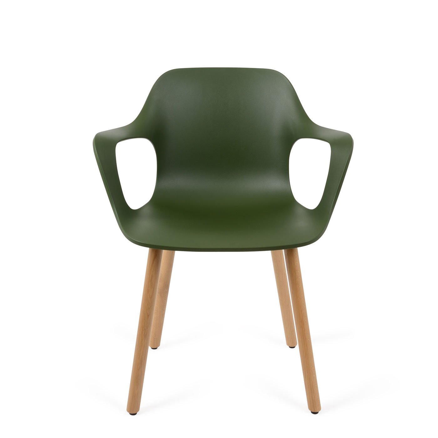 Vitra Hal Armchair Wood Light Oak/Ivy
