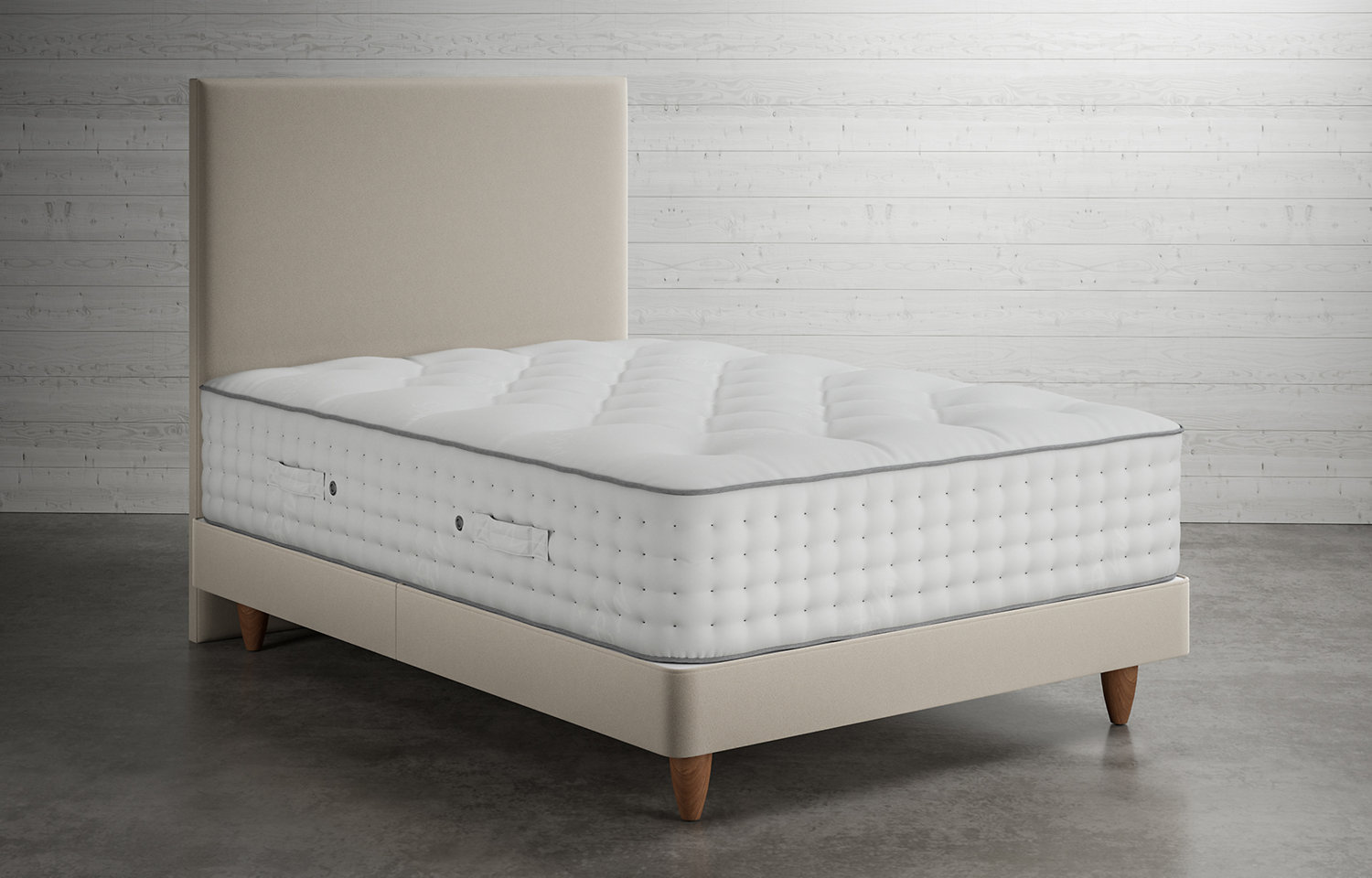 M&S Natural Wool 2000 Pocket Spring Medium Mattress