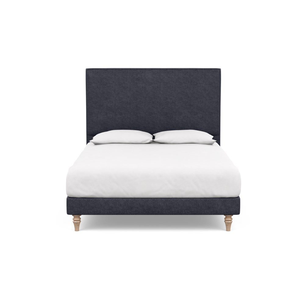 Heal's Heal's Shallow Divan King Texture Soot Light Turned Solid Wood Feet