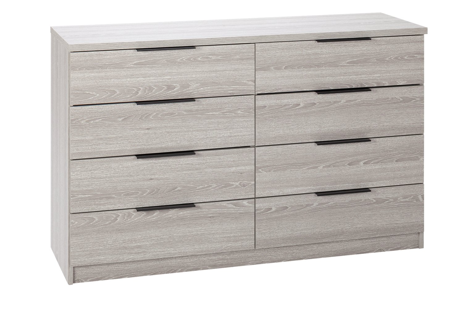 Argos Home Hallingford 4 + 4 Drawer Chest - Grey Oak Effect
