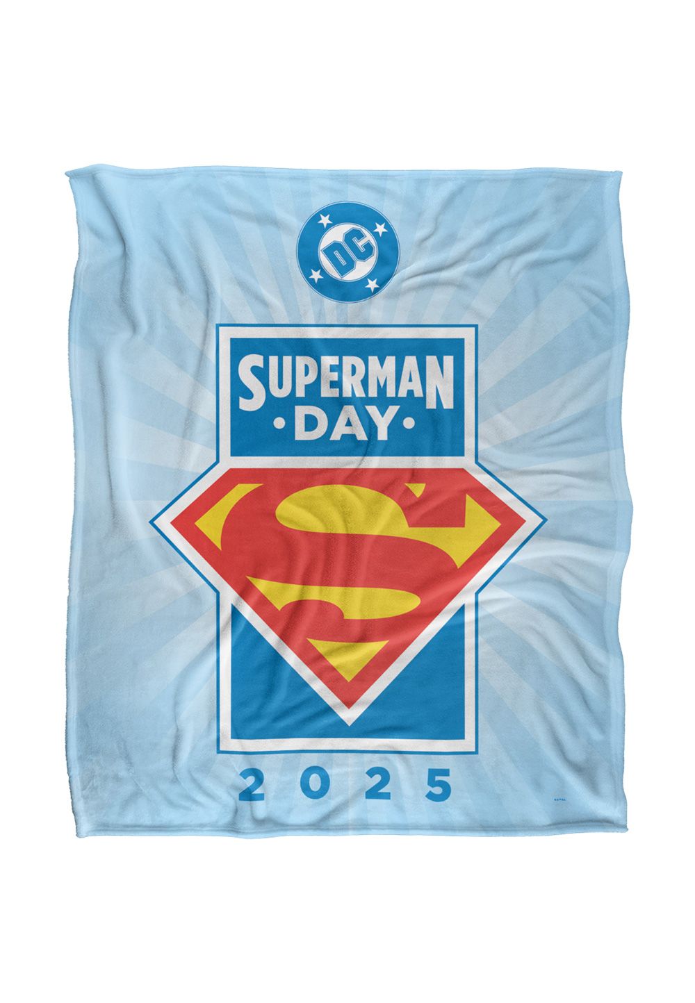 Superman Day 2025 Logo Silky Touch Super Soft Throw Blanket 152 X 127 cm in White