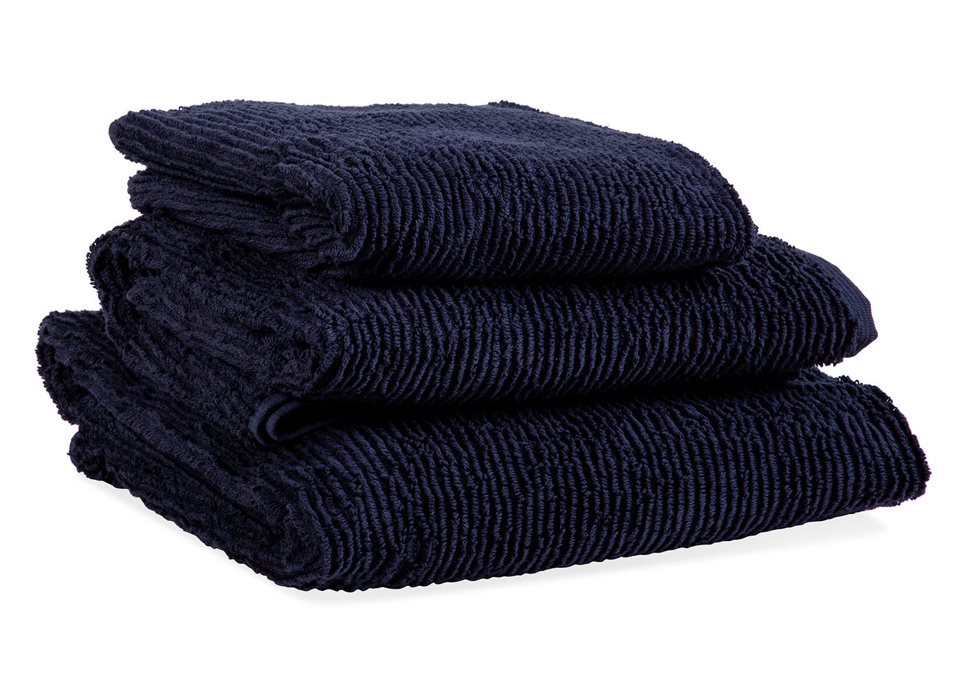 Heal's Organic Hand Towel Navy 50 x 100cm