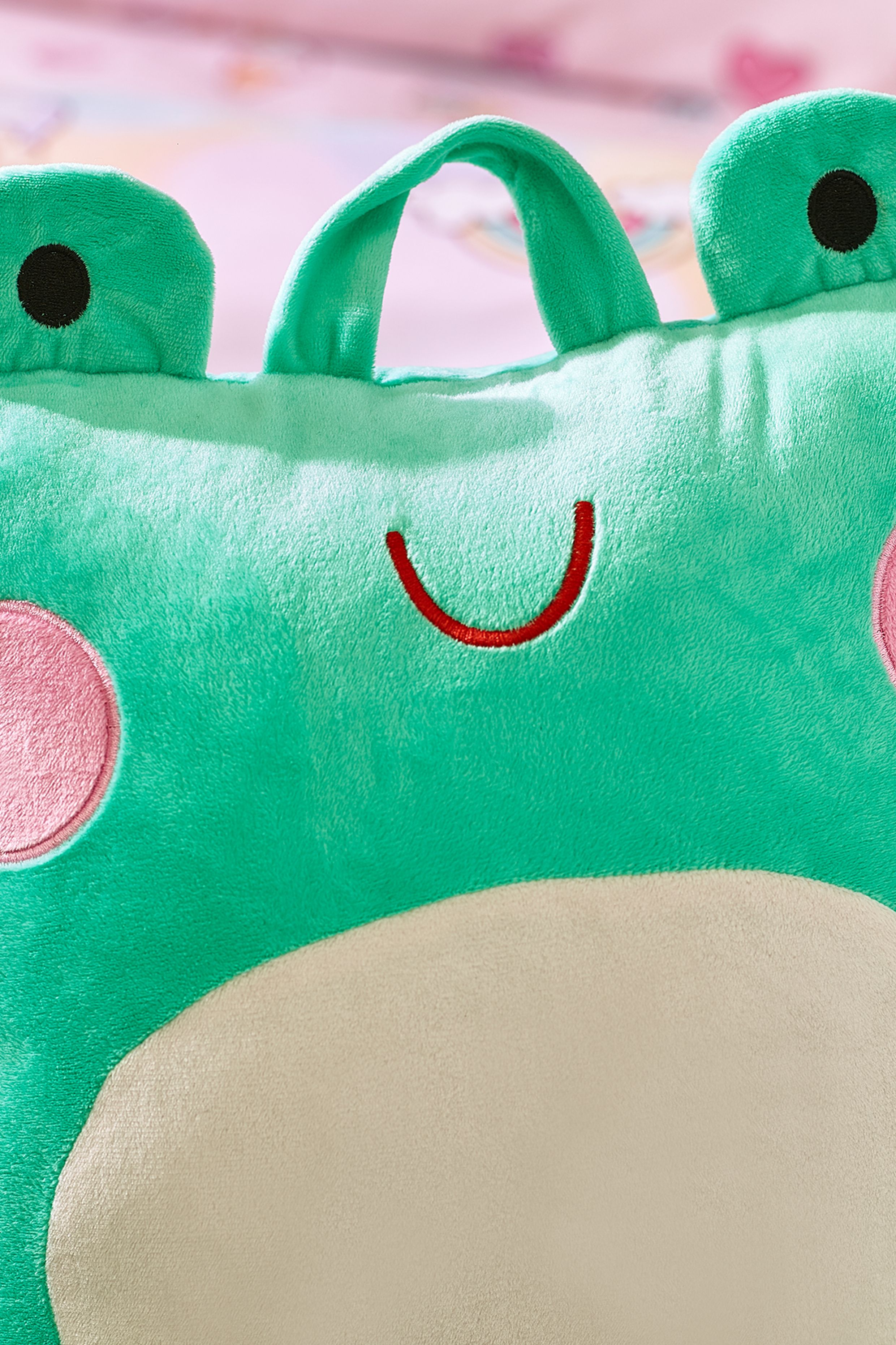 Catherine Lansfield 'Fran the Frog' Cuddle Cushion Back Rest in Green 3