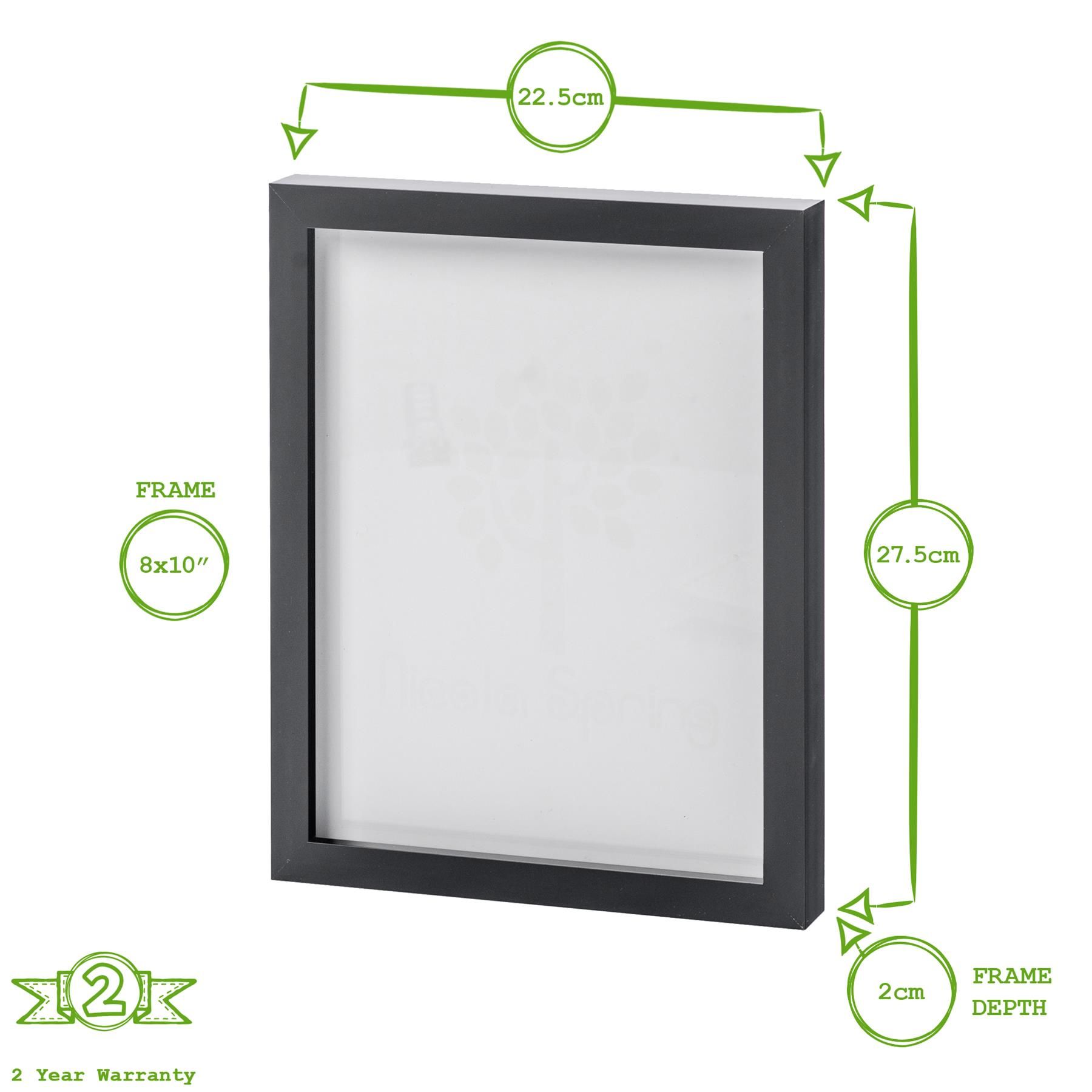 Nicola Spring Photo Frames - 8" x 10" - Pack of 2 in White 3