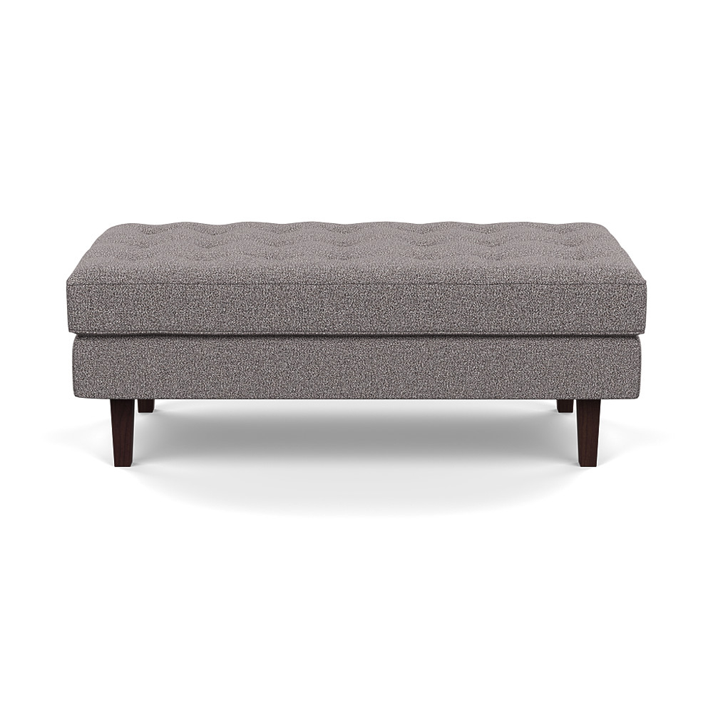 Heal's Hepburn Ottoman Loop Boucle Granite Wenge