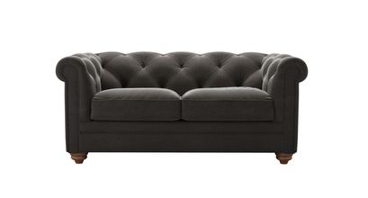 Patrick 2 Seat Sofabed in Battleship Grey Smart Cotton - sofa.com