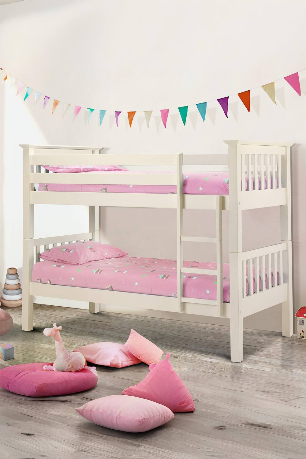 Julian Bowen Barcelona Bunk Bed in White