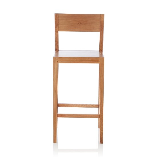 Halvorsen Wooden Bar Stool In Oak