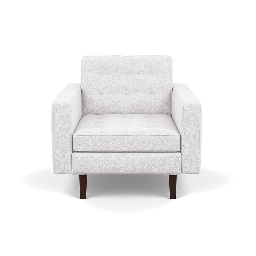 Heal's Hepburn Armchair Loop Boucle Polar Black