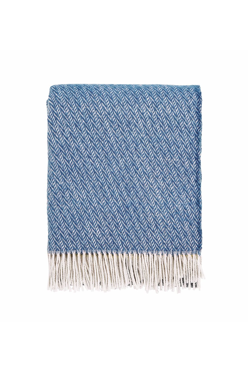 Murmur 'Cara' Wool Throw in Blue