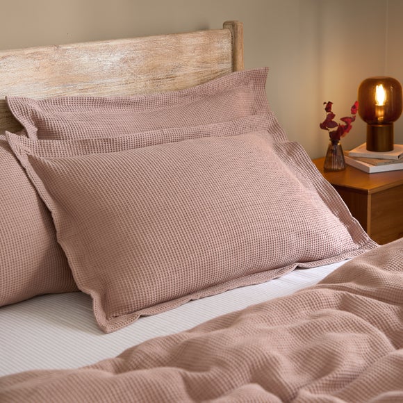 Yard Hebden Waffle 100% Cotton Standard Pillowcase Pair
