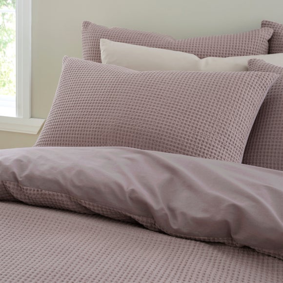Ashton Cotton Waffle 100% Cotton Standard Pillowcase Pair