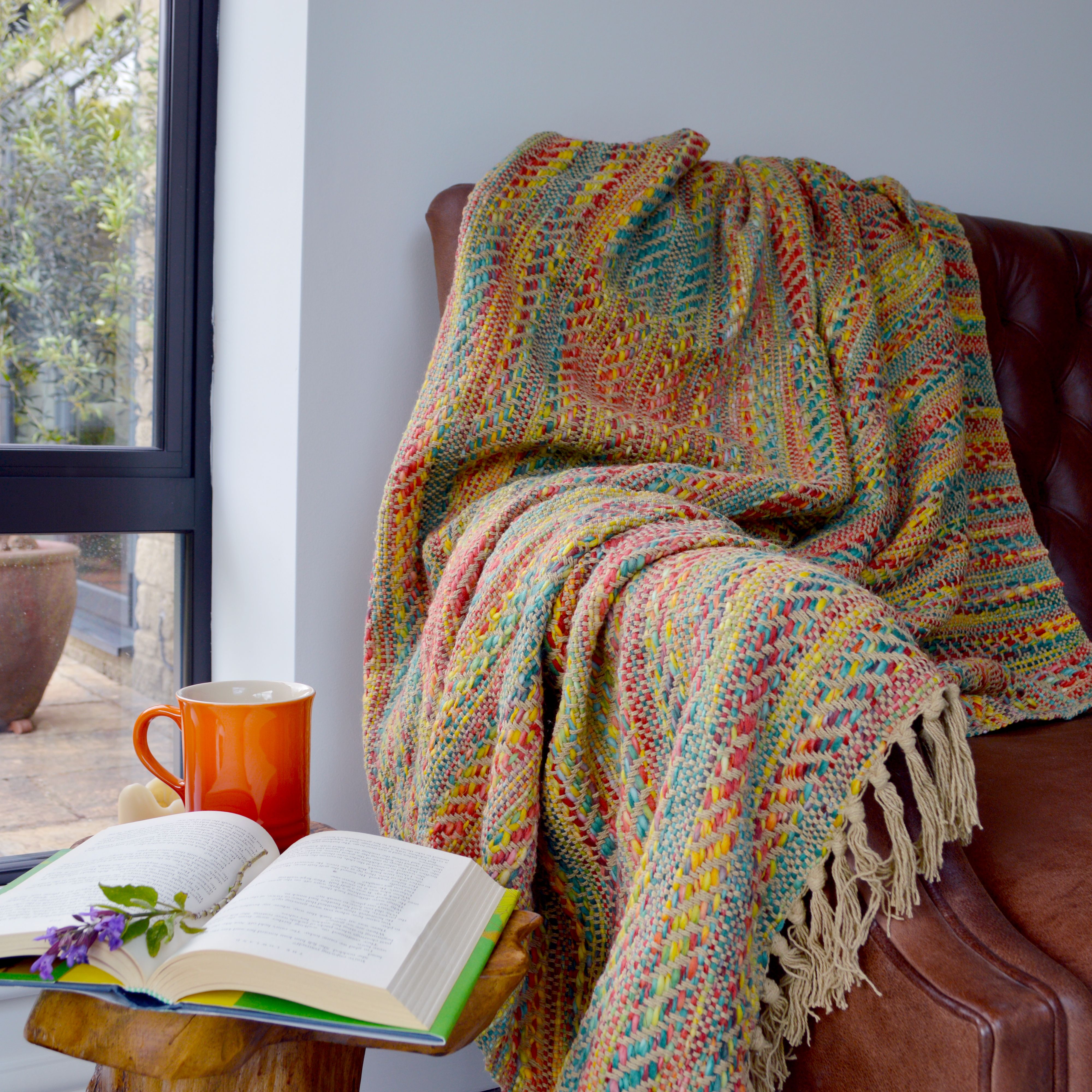 Allure Bath Fashions Banjara Traveller Throw Blanket