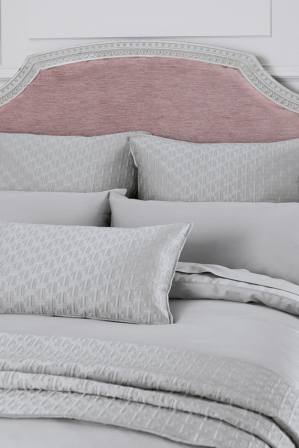 Ted Baker 'TB Plain Dye' Cotton Sateen Square Oxford Pillowcase in Silver 5