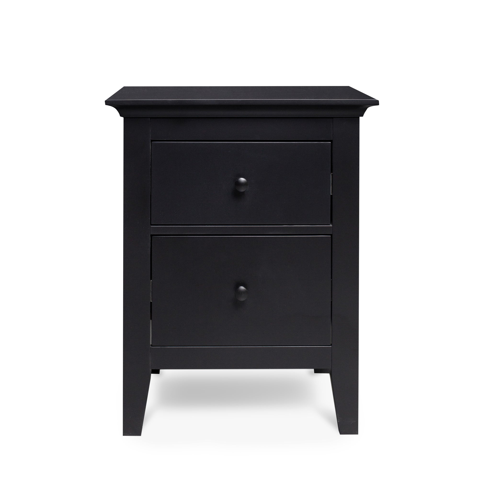 Lynton Black Bedside Table Black