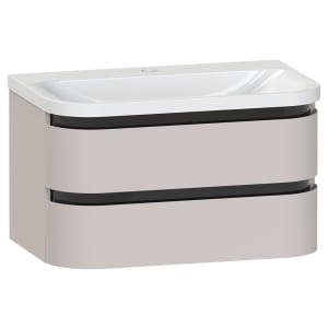 Duarti by Calypso Berrington Cashmere Glow Vanity with Whitley Basin - 800mm